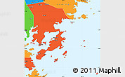 Political Simple Map of Xiapu