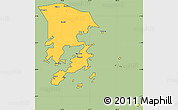 Savanna Style Simple Map of Xiapu, cropped outside