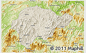 Shaded Relief 3D Map of Yongan, physical outside