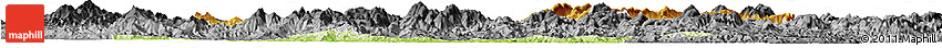 Physical Horizon Map of Yongan, darken, desaturated