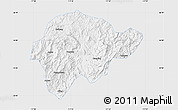 Silver Style Map of Yongan, single color outside