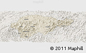 Shaded Relief Panoramic Map of Yongan, lighten