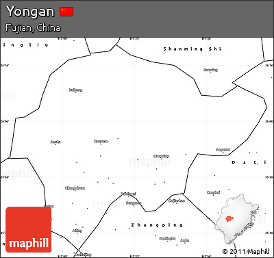 Blank Simple Map of Yongan