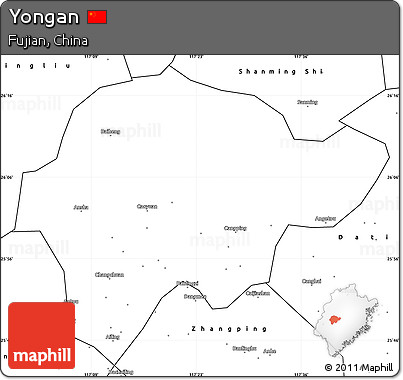 Blank Simple Map of Yongan