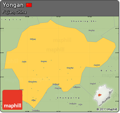 Savanna Style Simple Map of Yongan