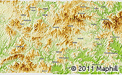 Physical 3D Map of Yongchun