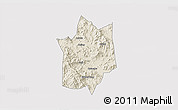 Shaded Relief 3D Map of Yunxiao, cropped outside