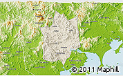 Shaded Relief 3D Map of Yunxiao, physical outside