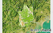 Physical Map of Yunxiao, satellite outside