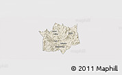 Shaded Relief Panoramic Map of Yunxiao, cropped outside