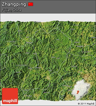 Satellite 3D Map of Zhangping