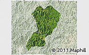 Satellite 3D Map of Zhangping, lighten