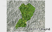 Satellite 3D Map of Zhangping, lighten, semi-desaturated