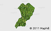 Satellite 3D Map of Zhangping, single color outside