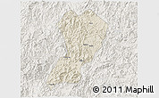 Shaded Relief 3D Map of Zhangping, lighten