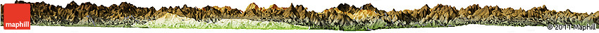 Physical Horizon Map of Zhangping, darken