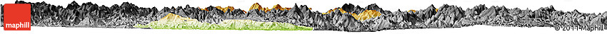 Physical Horizon Map of Zhangping, darken, desaturated