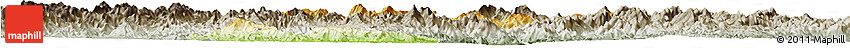 Physical Horizon Map of Zhangping, semi-desaturated