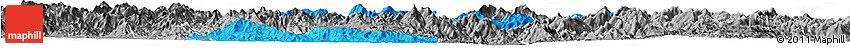Political Horizon Map of Zhangping, desaturated