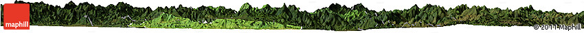 Satellite Horizon Map of Zhangping, darken