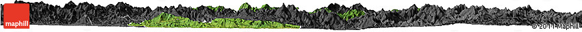 Satellite Horizon Map of Zhangping, darken, desaturated