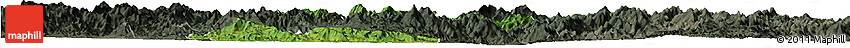 Satellite Horizon Map of Zhangping, darken, semi-desaturated