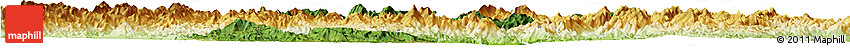Satellite Horizon Map of Zhangping, physical outside