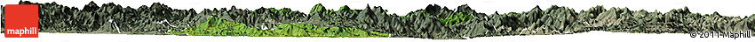 Satellite Horizon Map of Zhangping, semi-desaturated