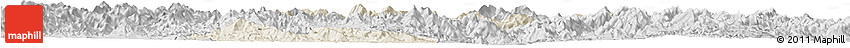 Shaded Relief Horizon Map of Zhangping, desaturated Shaded Relief Horizon Map of Zhangping, desaturated