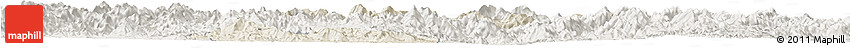 Shaded Relief Horizon Map of Zhangping, lighten