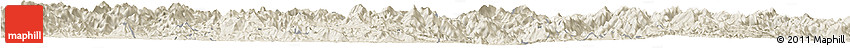 Shaded Relief Horizon Map of Zhangping