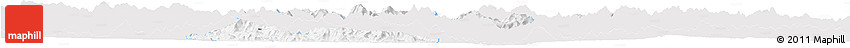 Silver Style Horizon Map of Zhangping, single color outside
