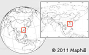 Blank Location Map of Zhangping, within the entire country