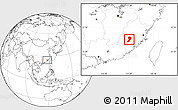 Blank Location Map of Zhangping