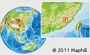 Physical Location Map of Zhangping