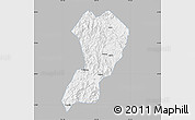 Gray Map of Zhangping, single color outside