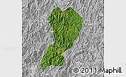 Satellite Map of Zhangping, lighten, desaturated