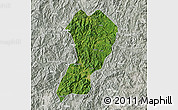 Satellite Map of Zhangping, lighten, semi-desaturated