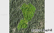 Satellite Map of Zhangping, semi-desaturated