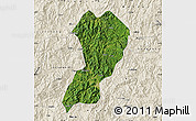 Satellite Map of Zhangping, shaded relief outside