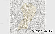 Shaded Relief Map of Zhangping, lighten, semi-desaturated