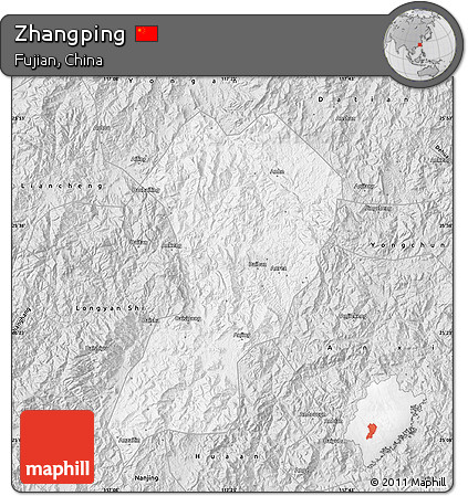 Silver Style Map of Zhangping