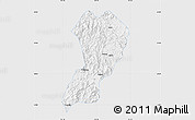 Silver Style Map of Zhangping, single color outside