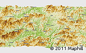Physical Panoramic Map of Zhangping