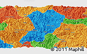 Political Panoramic Map of Zhangping