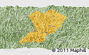 Savanna Style Panoramic Map of Zhangping