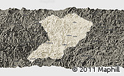 Shaded Relief Panoramic Map of Zhangping, darken