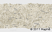Shaded Relief Panoramic Map of Zhangping