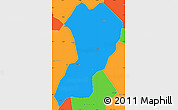Political Simple Map of Zhangping