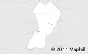 Silver Style Simple Map of Zhangping, cropped outside